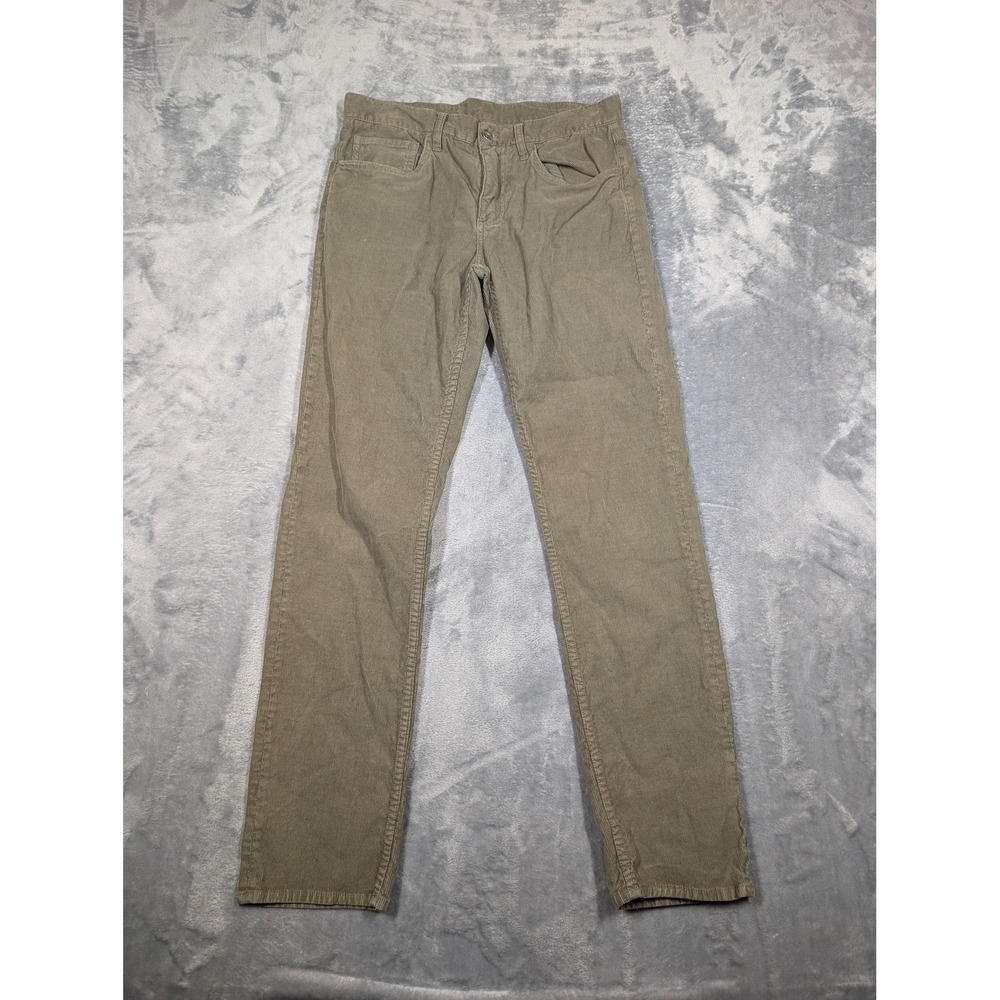 Brooks Brothers Red Fleece Corduroy Pants Mens 32x32 Green Stretch Casual